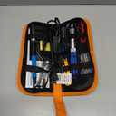 Soldering Iron Kit Electronics, 60W Adjustable Temperature Welding Tool, 5pcs Soldering Tips, Desoldering Pump, Soldering Iron Stand, Tweezers (Orange)