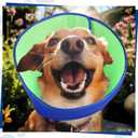 Sadnyy 3 Pcs Dog Cone, Cone for Dogs to Stop Licking, Pet E-Collar Alternative After Surgery, Adjustable Pet Recovery Collar for Wound Healing, Blue, M/L/XL