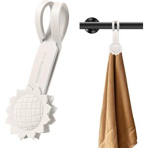 Magnetic Bath Towel Clips  Premium Multi-Scene Use Towel Hooks for Bathrooms, Kitchens, Showers & More  Keep Towels, Socks, Gloves, Aprons, and Small Tools Organized(White)
