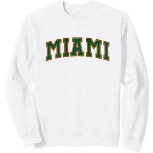 MIAMI - Throwback Design - Classic Sweatshirt Small