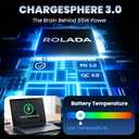 65W Lenovo Laptop Charger 20V 3.25A Round Tip 4.0x1.7mm Replacement Power Adapter for Home Office & Travel Backup, Compatible with IdeaPad 1 3 5, Flex, Chromebook (Not for USB-C)