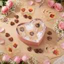 Gerrii 60 Set Easter Heart Christian Tokens Gift Jesus Love Wooden Religious Pocket Hugs Catholic Cards Bible Verse Token Bookmark for Church Friend Religious Party Goodie Bag Filler (Dark Brown)