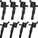 Ignition Coil Pack FD508 Compatible With 2004-2008 F-150 250 350 450 550 Explorer Expedition, 2005-2008 Navigator Mark LT, 2006-2008 Mountaineer V8 V10,Set of 8