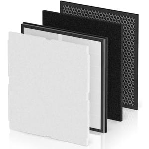 4 Pack MinusA2 Filter Replacement Kit Compatible with MinusA2 Air Purifi-ers, SPA-700A, SPA-780A, SPA-780N, 4-in-1 HEPA and Activated Carbon Filter [for Odor]