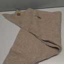 Women's Winter Chunky Wool Blend Knit Triangle Shawl Oversized Lazy Style Warm Scarf Elegant Cross-Over Wrap