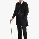 Fun Shack Mens Victorian Suit with Tailcoat XL