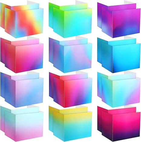 SATINIOR 24 Pcs Privacy Folders for Students, Desk Dividers for Classroom Testing, Student Privacy Boards Classroom Must Have, 12 Colors Study Panel for School Teacher Supplies(Bright Style)