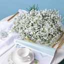 LYLYFAN Babys Breath Artificial Flowers,30 Pcs Gypsophila Faux Flowers for Wedding Party Home Garden Decoration, White