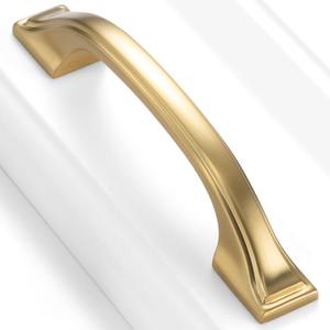 10 Pack Brushed Gold Cabinet Pulls 3 Inch Gold Cabinet Handles Gold Hardware for Kitchen Cabinets 8222 Drawers Bedroom Dresser Bathroom Vanity Cupboard