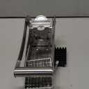 Stainless Steel Potato Slicer & French Fry Cutter - 2 Blades (1/2" & 1/3") for Homemade Fries, Non-Slip Suction Base, Easy Chip & Sweet Potato Maker (Silver)