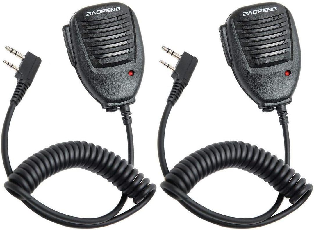 BAOFENG Accessories Walkie Talkies Speaker MIC for Baofeng UV-5R Mini 5RM 5RHPRO BF-F8HP Pro UV-32 DM-32 GM21 UV-5G Plus K5PLUS AR-152 UV-82 UV-21R UV-K5 TD-H8 TD-H3 Ham GMRS Radio Two Way Radio mic