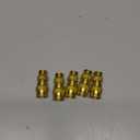 5PCS DOT Approved Brass Straight Union Push to Connect Fitting, 1/2" OD x 3/8" OD Tube Reducer Connector Quick Push Lock Adapter Air Hose Fitting for Pneumatic System Pipe line Connection