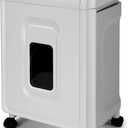 Aurora High-Security 8-Sheet Micro-Cut Paper, CD/DVD and Credit Card Shredder, White/Gray