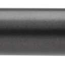 Umbra Cappa Curtain Rod 1-Inch Drapery Rod Extends from 36 to 66 Inches, Includes 2 Matching Finials, Brackets & Hardware, Black