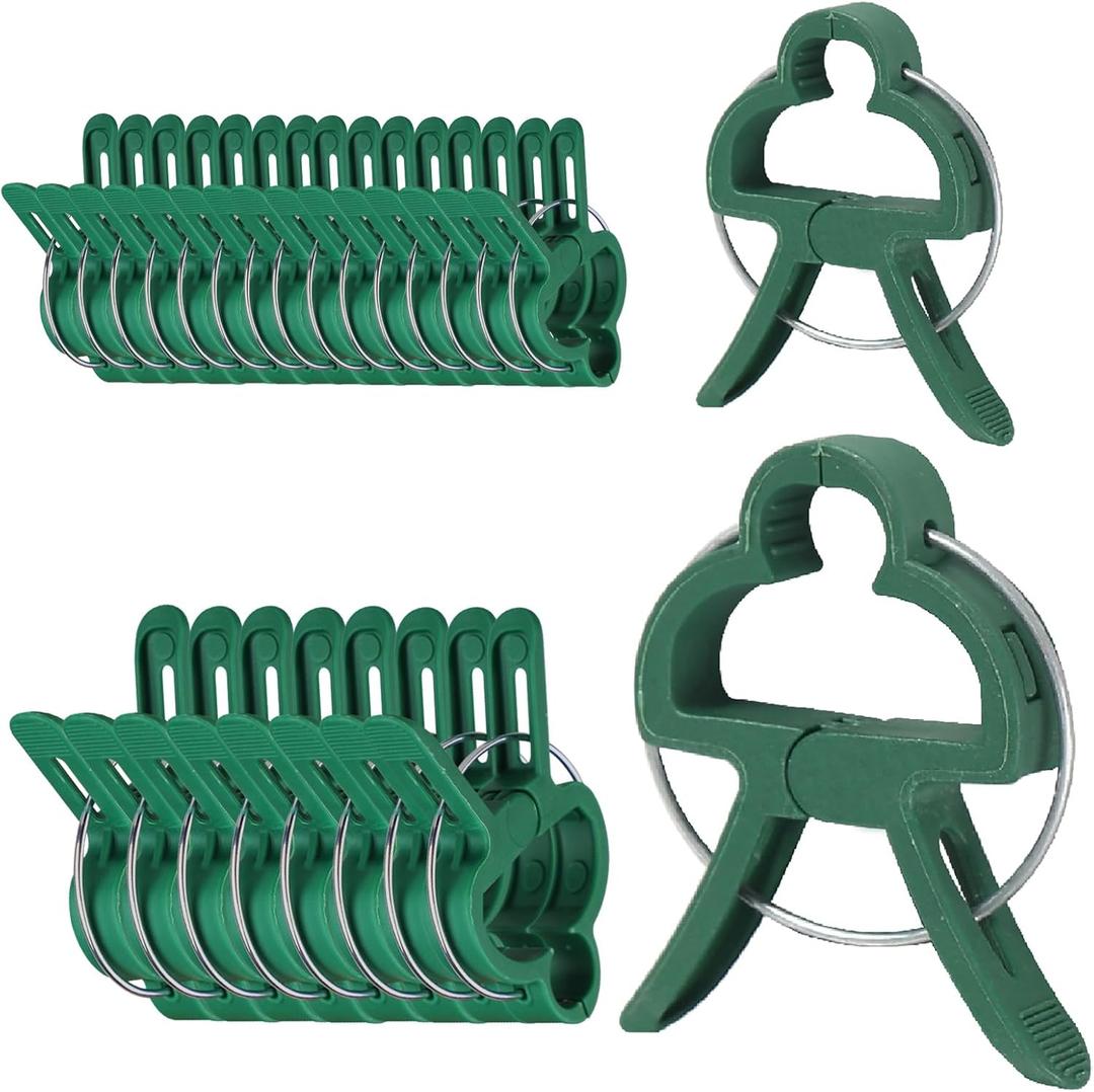 Plant Clips Garden Clips for Supporting Plants, Flowers and Vines, Gentle Durable Plant Support Clips Set (48 Large + 48 Small)