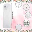 5 Pcs 72" Wedding Dress Garment Bags Gowns for Bride Bridesmaid