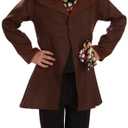 Fun Shack Hatter Costume Kids, Hatter Costume, Book Character Costumes For Kids Boys (X-Large, Brown)