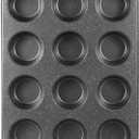 Muffin Cupcake Pan - Nonstick 12-Cup Tin for Baking Cheesecake, Toast Oven Supplies, Non-Stick Tray