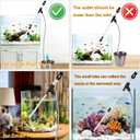 Carefree Fish Aquarium Siphon Gravel Cleaner 6Ft Hose Tank Water Changer Sand Vacuum Multifunctional Cleaning Tools Fish Feeding Tube Coral Feeder Pipette Upgraded Turkey Baster