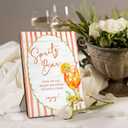 Aperol Spritz Bar Sign, Wedding Cocktail Bar Wooden Stand Sign 5x7 Inch, Baby Bridal Shower Table Decor, Wedding Signs for Reception Ceremony Home Party Tabletop Desk Decorations