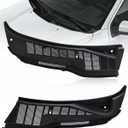 OKLPF Windshield Wiper Cowl Panel Grille Compatible with 2021-2025 Ford F150 F-150,Replacement ML3Z-15022A68-BA ML3Z-15022A69-BA,Left and Right Front Windshield Wiper Cowl Grille Insert Panel