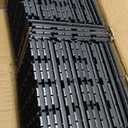 Goovilla Plastic Interlocking Deck Tiles, 36 Pack Balcony Flooring, 12"x12" Waterproof Outdoor Flooring All Weather Use, Patio Floor Decking Tiles for Porch Poolside Backyard Concrete, Dark Grey