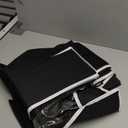 ZOBER Gift Wrapping Paper Organizer Storage - 40" Gift Wrap Storage Containers with Interior Pockets for Bows, Tags & Ribbons - Wrapping Paper Holder, 600D Oxford, Fits 24 Standard Rolls, Black/White