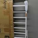 Baby Gate No Drilling, 29"-40" Auto Close Dog Gate Indoor for Doorways & Stairs, Pressure Mounted Adjustable Pet Gate, Easy Walk Through Child Gate for Children & Pets Stroller Friendly, White