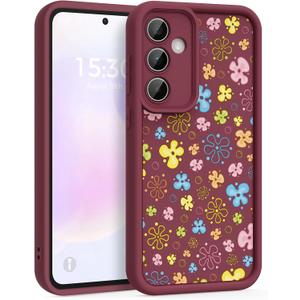 Case for Samsung Galaxy A35 5G, Silicone Shockproof Cover Women