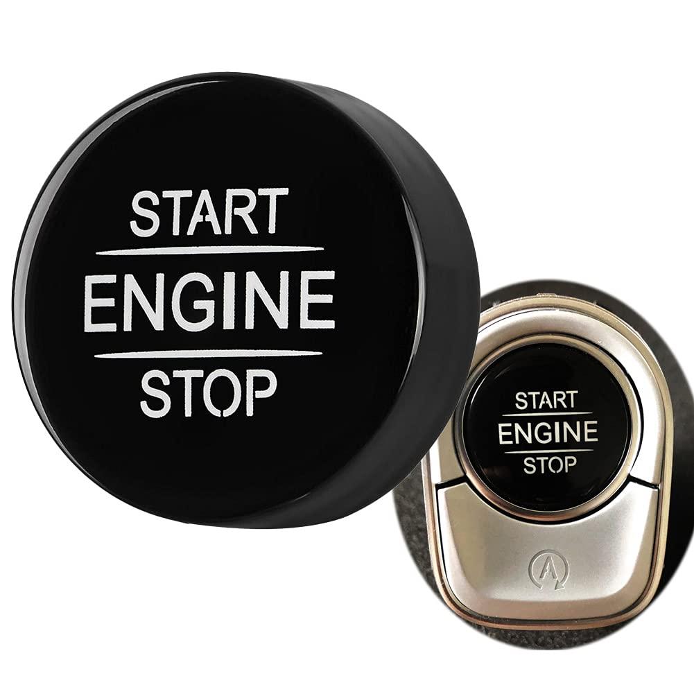 Angelguoguo Car Start Stop Engine Push Switch Buttons Cover Trim Replacement Fit for Mercedes Benz A B CLA GLA GLB Class W177 W247 C118 X247 2020+ (Black)