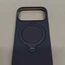 TORRAS Q3 Silicone 360 Spin for iPhone 17 Pro Case with Stand, Fit for MagSafe, Magnetic Ring Kickstand with Camera Control, Liquid Silicone Rubber Soft Phone Case for iPhone 17 Pro 6.3'', Deep Blue