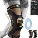 NEENCA 2 Pack Knee Braces for Knee Pain, Compression Knee Sleeves with Patella Gel Pad & Side Stabilizers, Knee Support for Men Women, Meniscus Tear, Arthritis, Joint Pain, ACL,PCL,MCL,Runner, Workout Large