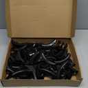 MOSIOBERDAVIAN 50 Pcs Bag Hanger,Purse Holder for Closet Black Backpack Hanger Hook for Closet Organizer Storage Purses Tote Bag Backpacks Handbags Satchels (Black)