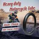 PIVOTRAX-90/90-21 or 80/100-21 (3.00 X 21) Heavy Duty Motorcycle Tube - 3mm Thick - TR4 Valve