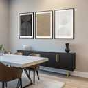 Large Framed Boho Neutral Abstract Wall Art, 3 Piece Modern Art Prints Paintings Artwork for Walls, Minimalist Black White Brown Geometric Pictures for Living Room, Dining Room, Bedroom Wall Decor, 20" W X 30" H X 3pcs