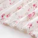Modern Threads 4-Piece Ultra Soft Microfiber Bed Sheets Set, Wrinkle Free Sheets with Deep Pockets Fitted Sheet, Flat Sheet & Pillowcases, Lightweight Breathable Bedding, Floral Rose, Full
