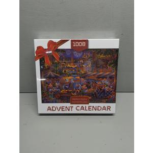 Advent Calendar 2025 Jigsaw Puzzle 1008 Pieces Puzzle 24 Days Christmas Countdown Calendars for Kids Adults