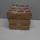 3 x 3.15inch Burgundy Velvet Christmas Ornaments Balls Flocked Christmas Tree Glittering Plastic Balls Xmas Hanging Ornaments 9 Pcs-Red