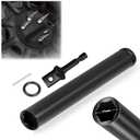 YUEARN Spike Lug Nuts Socket, Durable Socket with 19mm Hex, Universal Spiked Lug Nuts Socket Replacement Tool Compatible with M14x1.5, M14x2.0, 9/ 16-18, 1/ 2-20, M12x1.5, M12x1.25 Spiked Lug Nut (1PCS) (1)