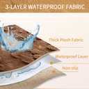 Waterproof Couch Cover for Dogs Non-Slip Pet Couch Covers for Sectional Sofa, Thick Soft Washable Sofa Covers for 3 Cushion Couch Sofa Pet Friendly (Brown, 35 * 95)