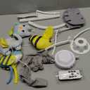 VZO Baby Crib Mobile with Music and Lights, Mobile for Crib with Remote Control, Rotation, Starlight Projection, Crib Toys for Babies Boys Girls Gray