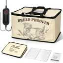 Bread Proofing Box, Foldable Dough Proofer with Shelf, Adjustable Temp (50113) & 112H Timer, Sourdough Starter Warmer for Home Bread & Pizza Baking