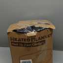 Electric Heated Blanket Full Size 72x84 Inch - Super Soft Flannel, 10 Heat Settings, 1-12H Auto Shut Off, Machine Washable, Easy Controller, Perfect for Winter Warmth - Black