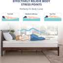 4 Inch Gel Memory Foam Mattress Topper Queen Size, Cooling Bed Topper for Pressure Relief with Removable Breathable Soft Cover, CertiPUR-US Certified