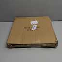 Natural Round Hanging Mirror, 11.8 Inch Farmhouse Mirror with Leather Hanging Rope for Bathroom, Bedroom, Living Room, Entryway Home Decor. (Natural, S-11.8in)