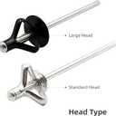 50Pcs Tri-Fold Aluminum Blind Rivets,Tri Grip Exploding Assortment Bulb Style Pop Rivets for Automotive, Soft or Plastic Materials (Silver, 3/16"x1")