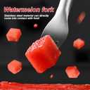 watermelon cutter 2-in-1 stainless steel fruit watermelon slicer kitchen gadgets watermelon cutter slicer tool (2PCS) (2Pack