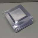 N9R 70PCS 6.5 Inch Square Clear Plastic Plates for Dessert & Appetizer, Durable Disposable Plates for Party, Wedding Events