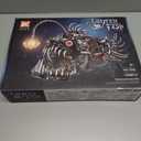 Mechanical Lantern Fish Building Sets for Adults, Compatible with Lego, Creative Ocean Animal Toy for Home Office Decor, STEM Gift for Boys 8-14