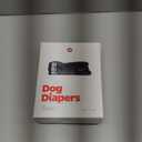 Pet Parents Washable Dog Diapers (3pack) + Extendrs of Durable Doggie Diapers, Premium Dog Diapers Female & Male (Large, Black) (Large (19-27"))